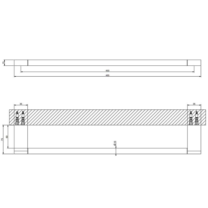 GESSI Origini полотенцедержатель, 45 см, цвет Black XL - Gidratop.ru изображение