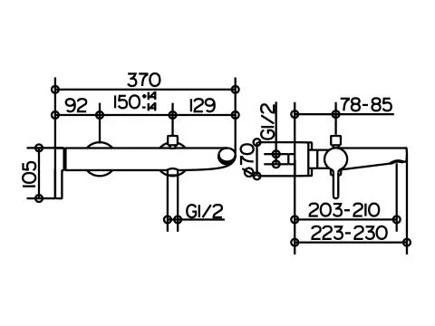 Смеситель Keuco Edition 400 51520 010100 для ванны - Gidratop.ru изображение