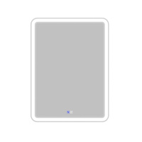 Зеркало с встроенным светильником, сенсорным выключателем, блютуз-модулем, микрофоном и динамиками SPC-MAR-600-800-LED-TCH-PHONE, 12W, 220-240V, 600x30x800 - Gidratop.ru изображение