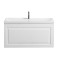 GIUBILEO-N База под раковину подвесная с одним внешним и одним внутренним выкатными ящиками, ясень брашированный,996x443x500, GIUBILEO-N-100-2C-SO-FS-P - Gidratop.ru изображение