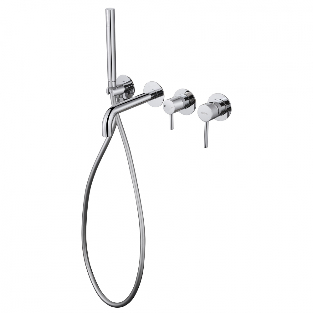 Смеситель ABBER Wasser Kreis AF8130 для ванны скрытого монтажа, хром - Gidratop.ru изображение