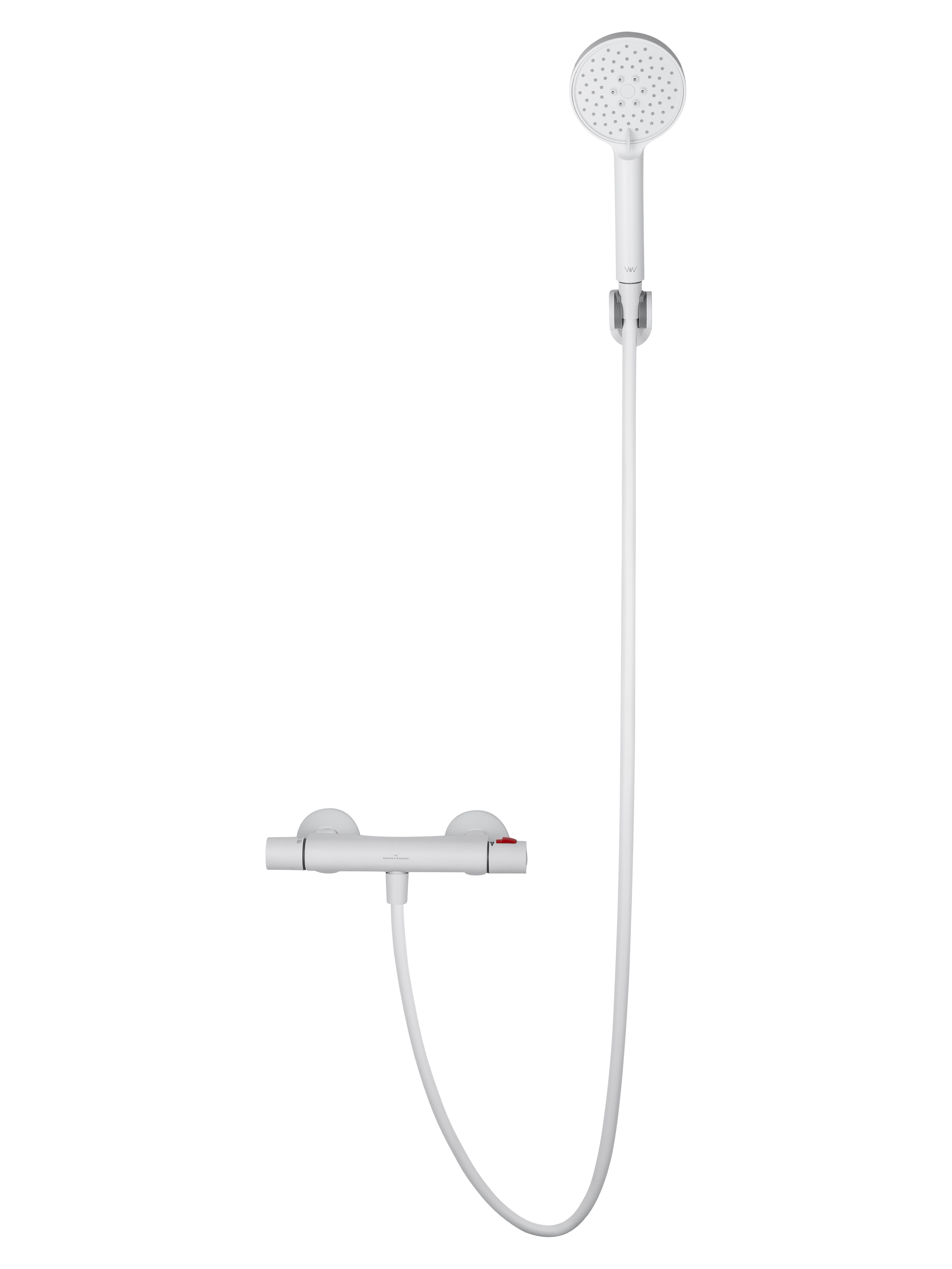 Смеситель для душа с термостатом WONZON & WOGHAND INN 5, Белый матовый (WW-B2005-A-MW) - Gidratop.ru изображение