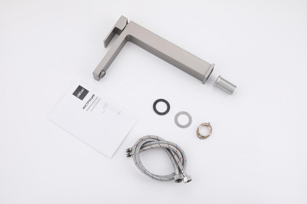 Смеситель ABBER Daheim AF8211SP для раковины, сатин - Gidratop.ru изображение