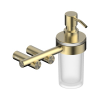 Диспенсер с держателем ABBER Osten 316 AA1859BG золото брашированное - Gidratop.ru изображение