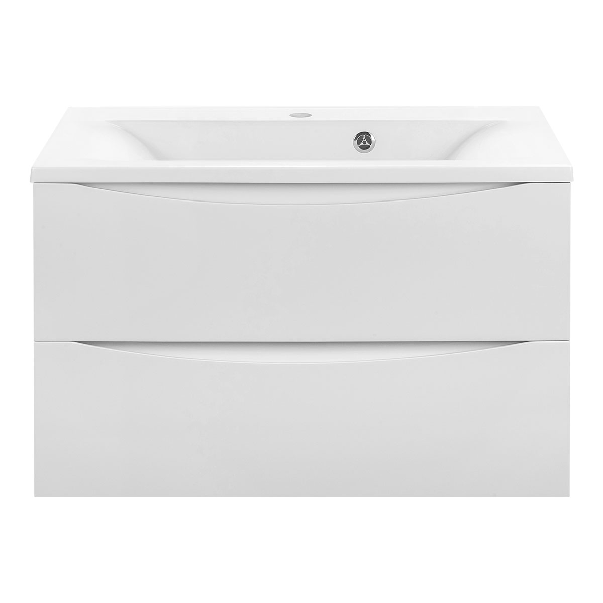 База под раковину Mia 750 подвесная, 2 выкатных ящика soft close, G.White - Gidratop.ru изображение