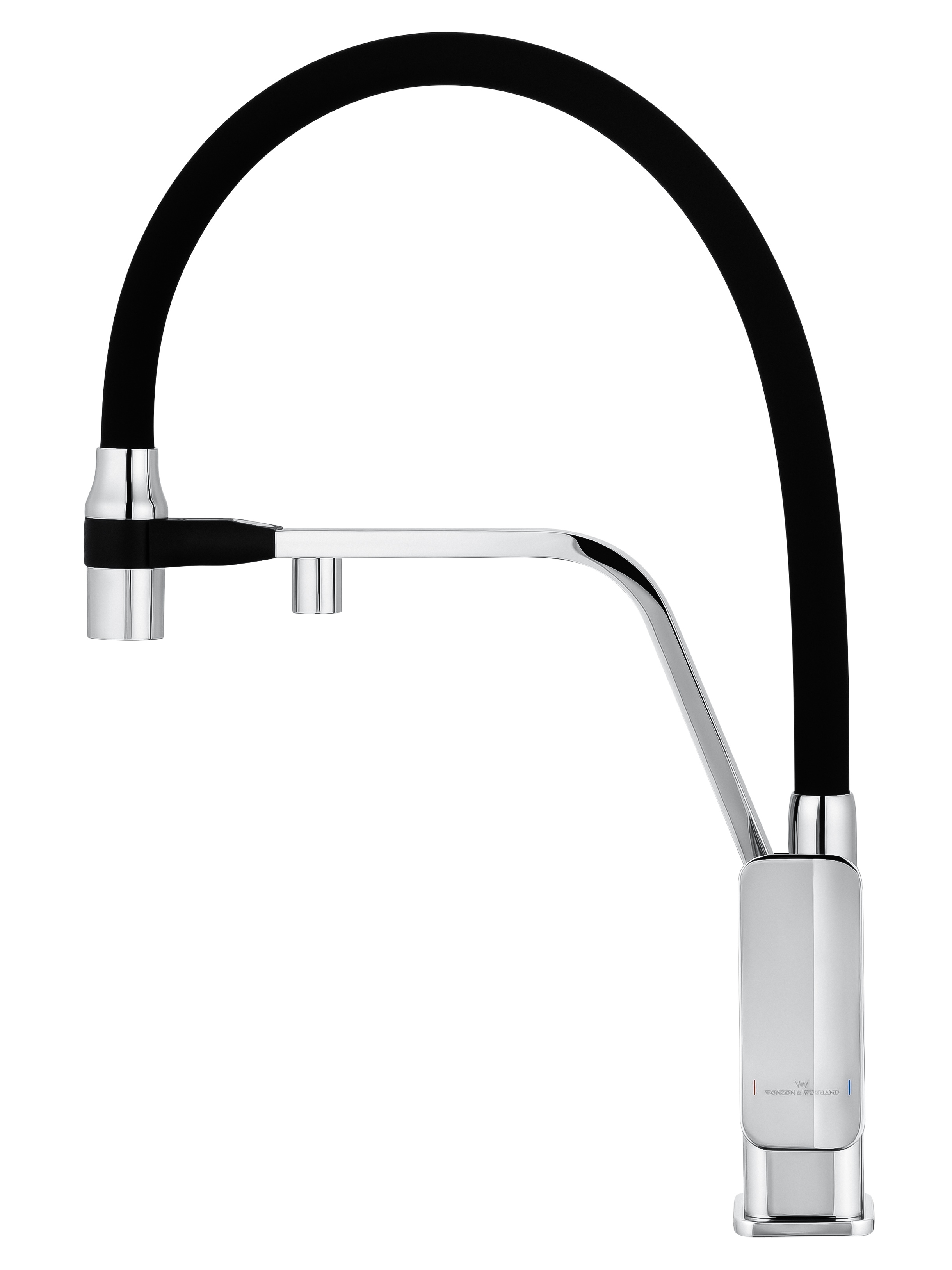 Смеситель для кухни с гибким изливом и подключением фильтра WONZON & WOGHAND, Хром (WW-88458013-CR) - Gidratop.ru изображение