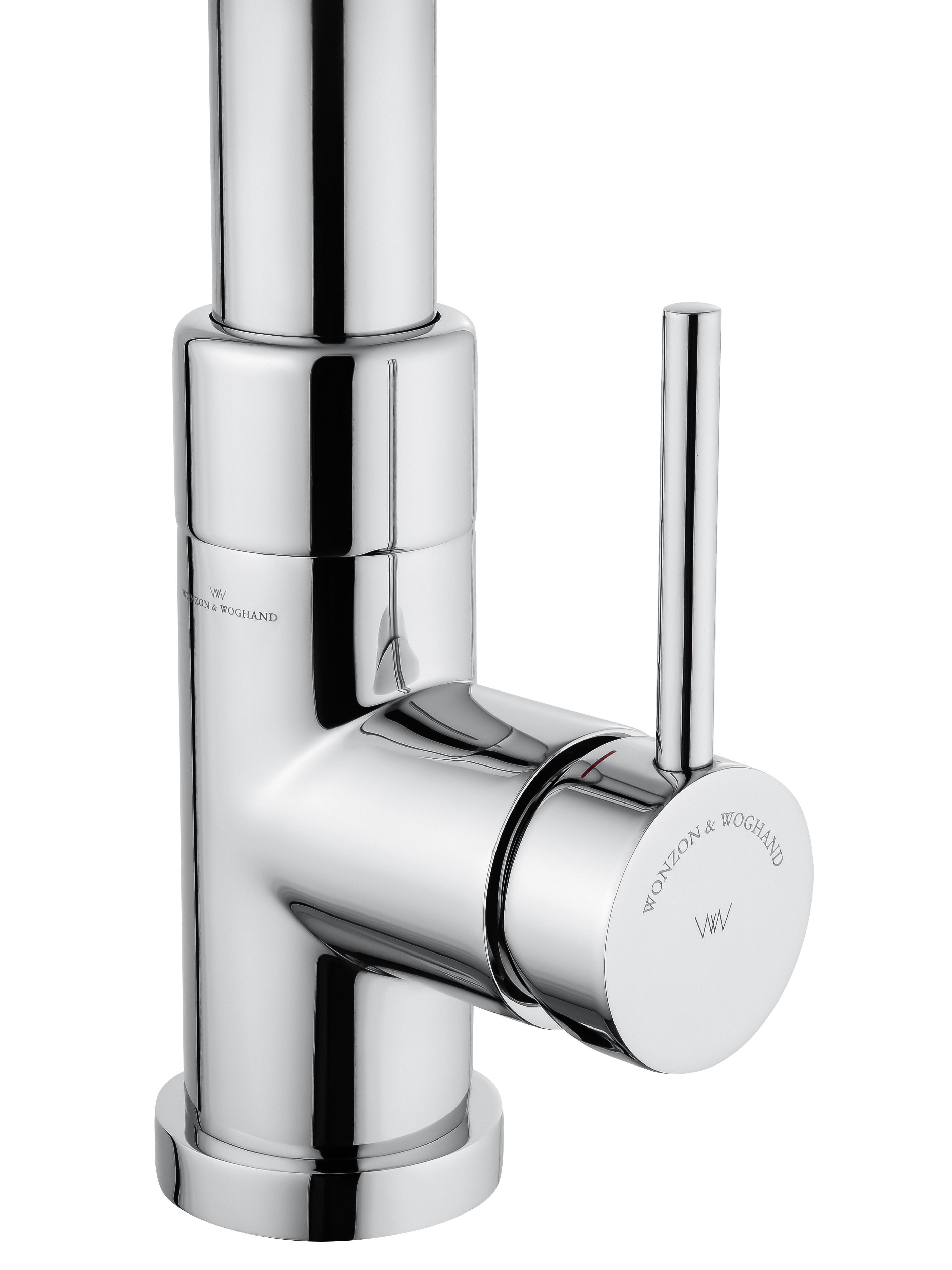 Смеситель для кухни высокий с выдвижным изливом WONZON & WOGHAND Хром (WW-422903-CR) - Gidratop.ru изображение