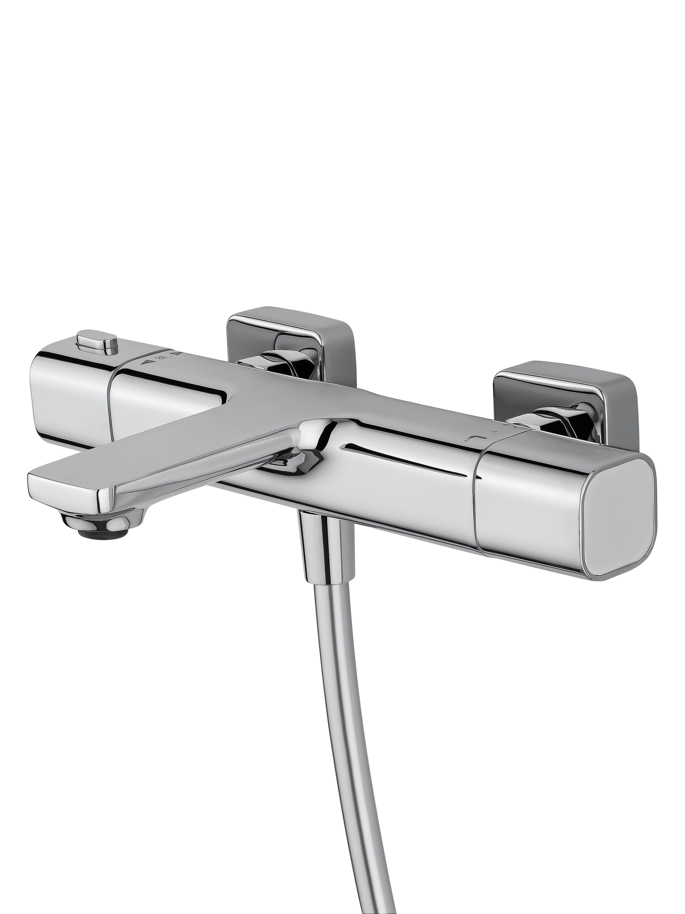 Смеситель для ванны с душем и термостатом WONZON & WOGHAND SOLID, Хром (WW-C2011-A-CR) - Gidratop.ru изображение