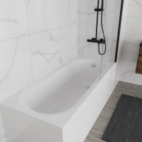 Ванна акриловая Vincea VBT-2B170-LG с ножками 1700*700*480, пристенная, цвет белый - Gidratop.ru изображение