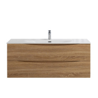 MARINO-CER-N База под раковину подвесная с двумя выкатными ящиками, Rovere Bianco, 1196x460x500, MARINO-CER-N-1200-2C-SO-WO-P - Gidratop.ru изображение