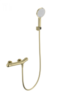 Смеситель для душа с термостатом WONZON & WOGHAND T-1000, Брашированное золото (WW-B2057-A-BG) - Gidratop.ru изображение