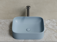 Умывальник чаша накладная прямоугольная (цвет Серо-x - Gidratop.ru изображение