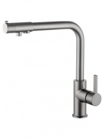 Смеситель для кухни c подключением фильтра WONZON & WOGHAND, Темный графит (WW-88458008-BGM)