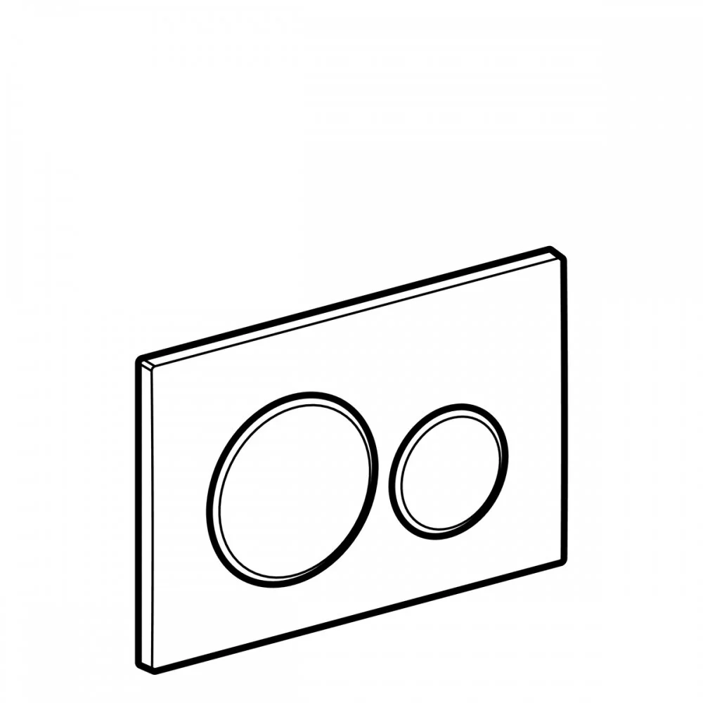 Клавиша Geberit Sigma Type 20 115.882.JQ.1, двойной смыв, глянцевый хром (не оставляет отпечатки пальцев) - Gidratop.ru изображение