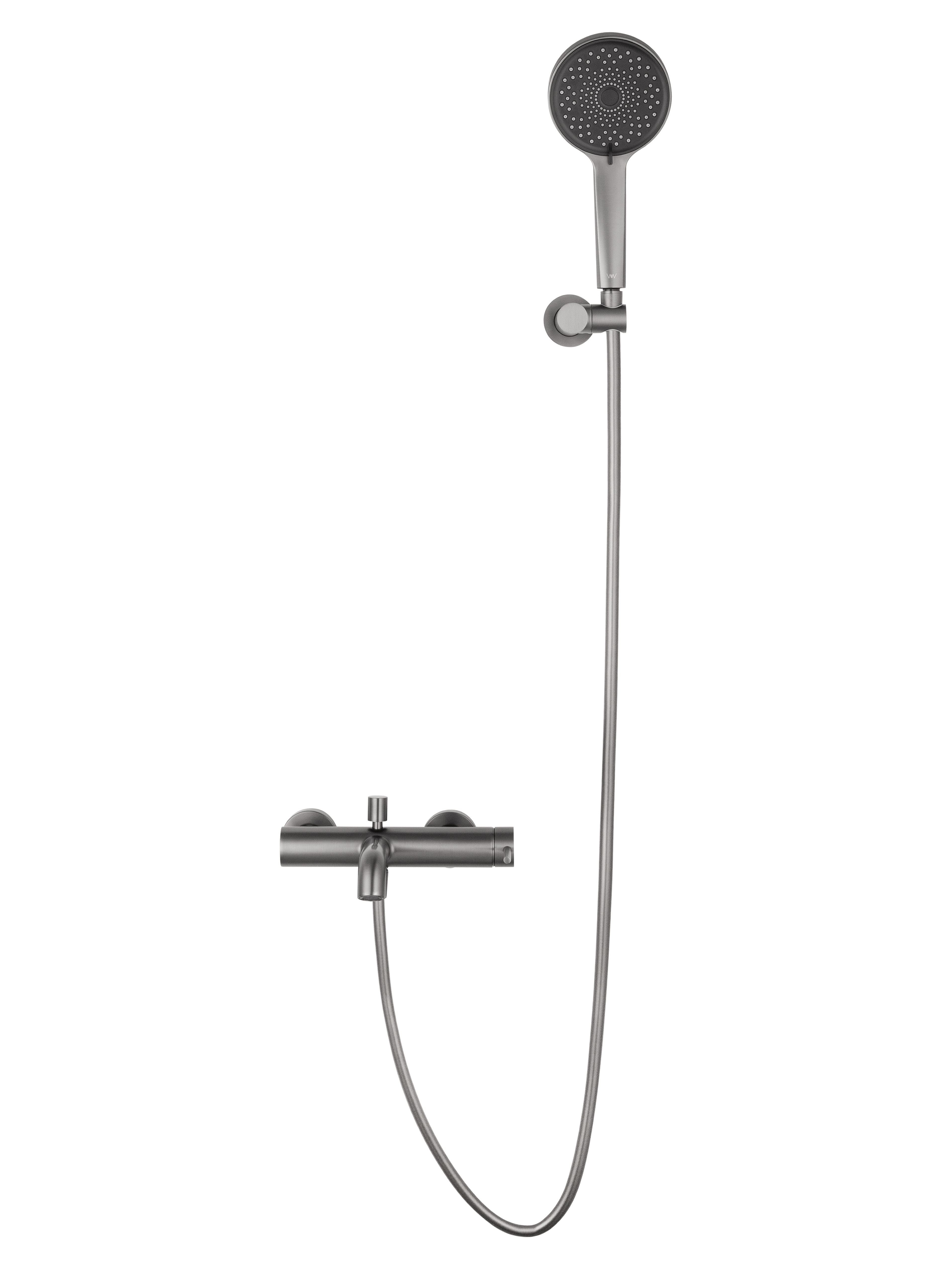 Смеситель для ванны с душем WONZON & WOGHAND STICK, Темный графит (WW-88639017-BGM) - Gidratop.ru изображение