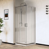 Душевой уголок City VSS-5CT800CL, 800*800, хром, стекло прозрачное - Gidratop.ru изображение