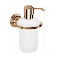 Colombo Hermitag Дозатор для жидкого мыла, цвет: PVD золото/матовое стекло - Gidratop.ru изображение