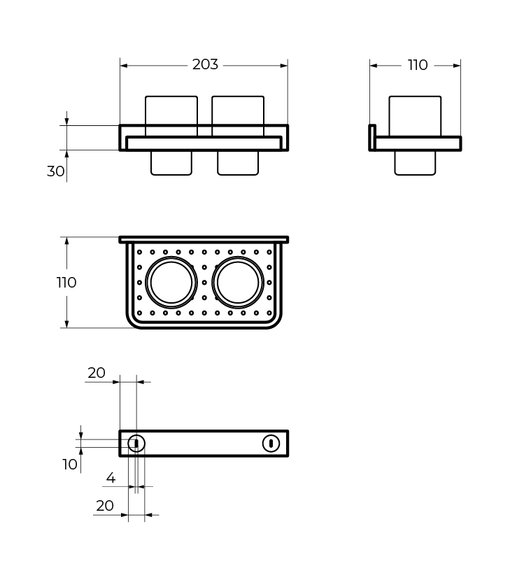 MAXIMA CZR-F-8920A Стакан двойной - Gidratop.ru изображение