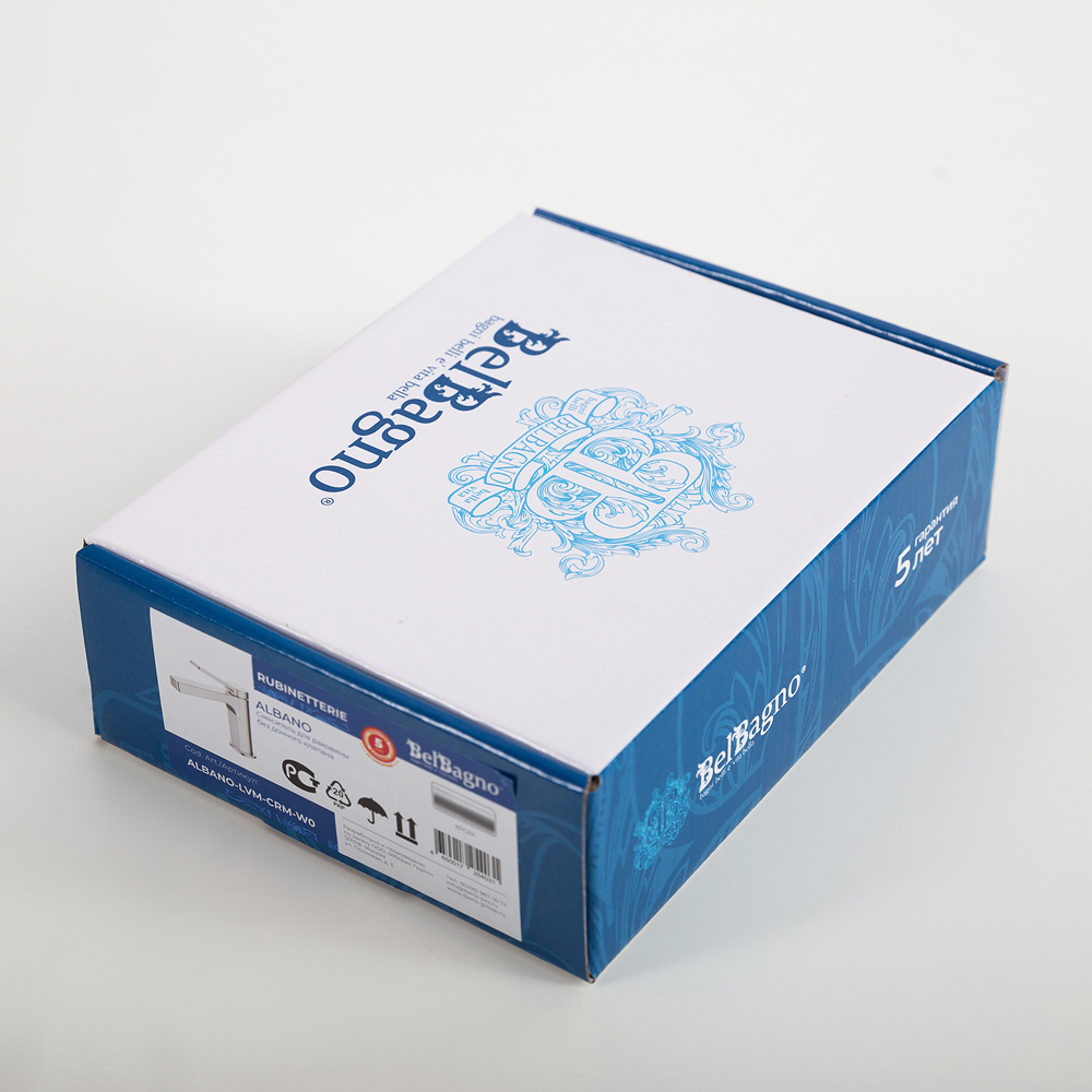 ALBANO Смеситель для раковины без донного клапана, хром ALBANO-LVM-CRM-W0 - Gidratop.ru изображение