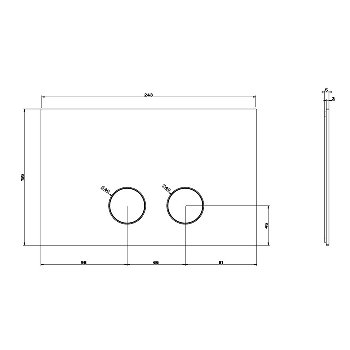 GESSI клавиша смыва для унитаза, двойная, для систем инсталляций Geberit Sigma8 и Sigma12, цвет хром - Gidratop.ru изображение