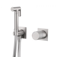 Смеситель ABBER Rund AF8725SP с гигиеническим душем, сатин - Gidratop.ru изображение