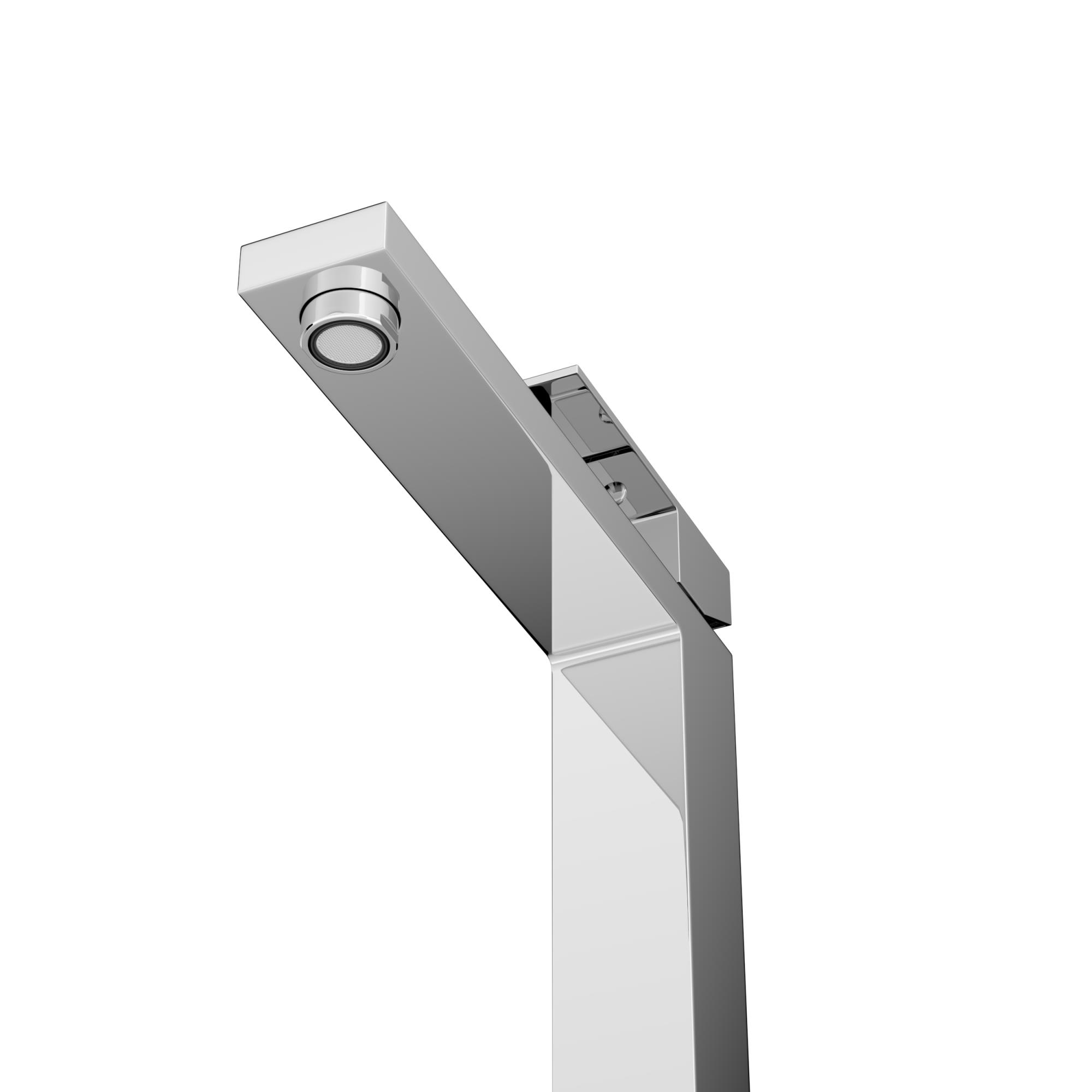 SLIDER-LC-01-W0 Смеситель для накладной раковины однорычажный, без донного клапана, хром - Gidratop.ru изображение