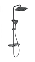 Душевая система с термостатом WONZON & WOGHAND ThermoKlick, Темный графит (WW-B3098-A-BGG) - Gidratop.ru изображение