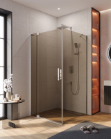 Душевой уголок CEZARES SLIDER-AH-1-100-90/100-BR-Cr - Gidratop.ru изображение