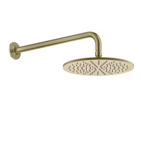 GESSI INCISO верхний душ настенная, шарнирная на 1/2,  Oslash;300мм, цвет: brushed brass pvd - Gidratop.ru изображение