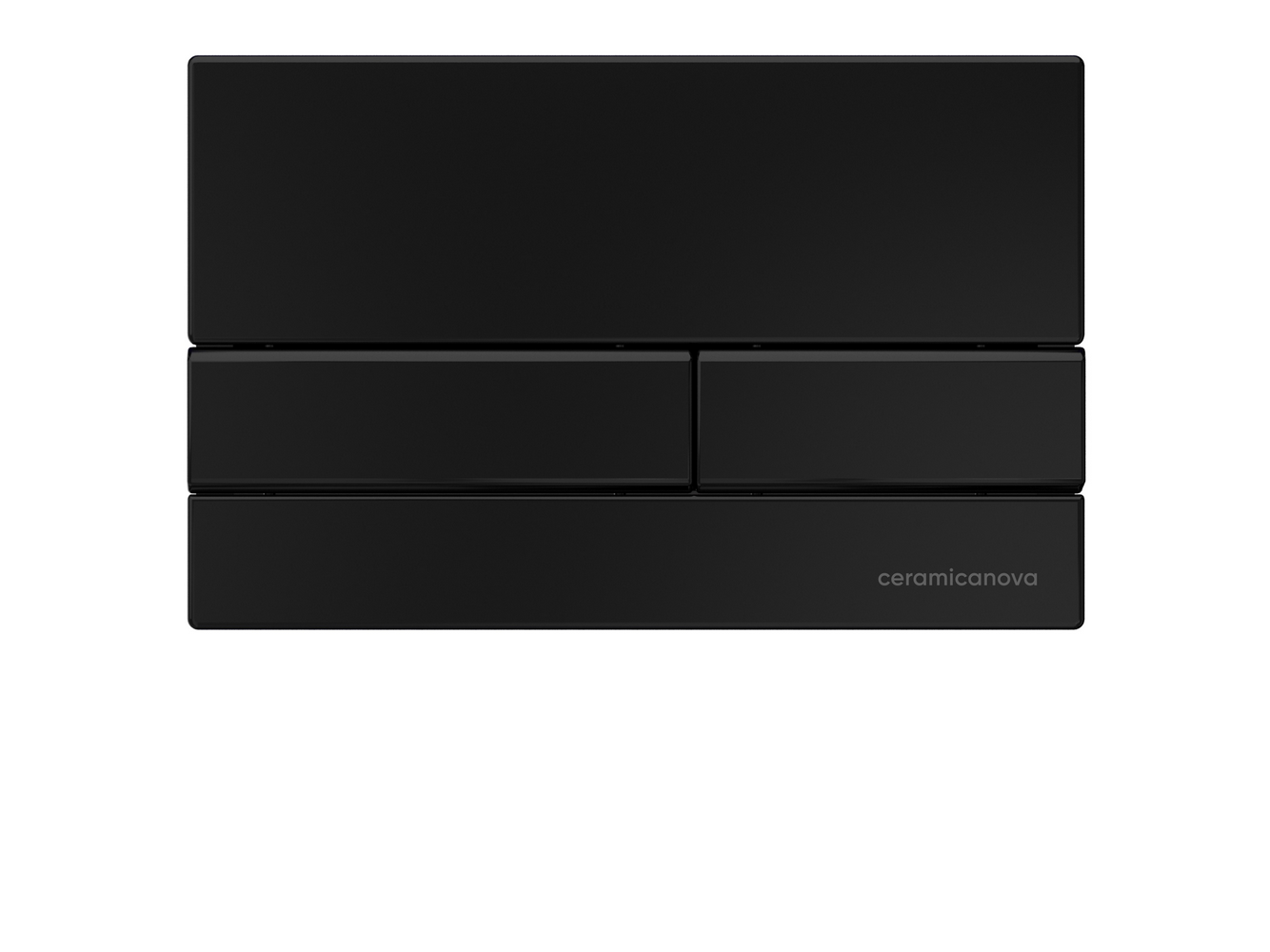 Система инсталляции для унитазов CERAMICANOVA Envision с кнопкой смыва Flat цвет черный матовый, креплениями, арт. CN1002B - Gidratop.ru изображение