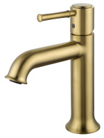 Смеситель для раковины WONZON & WOGHAND TOR, Брашированное золото (WW-88018073-BG) - Gidratop.ru изображение