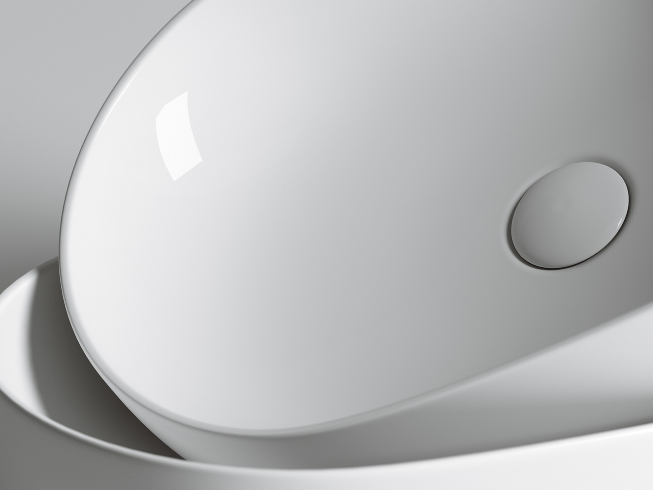 Умывальник чаша накладная овальная Element 600x415x135мм - Gidratop.ru изображение