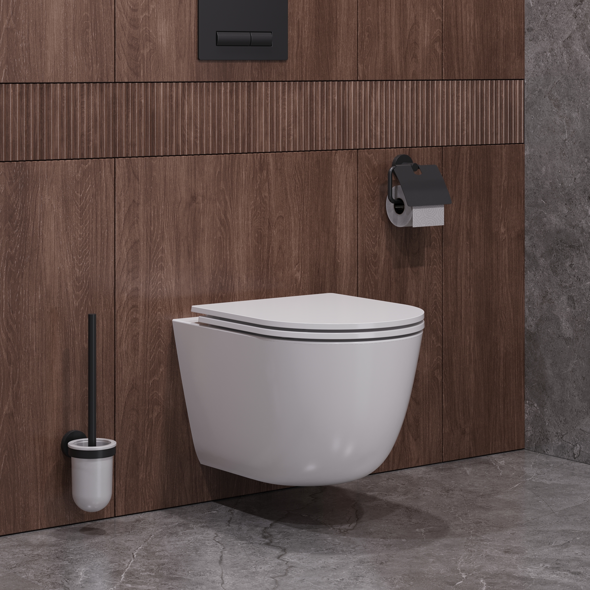 Унитаз подвесной безободковый с сиденьем CEZARES RELAX CZR-38088-49-TH-TOR/SC - Gidratop.ru изображение