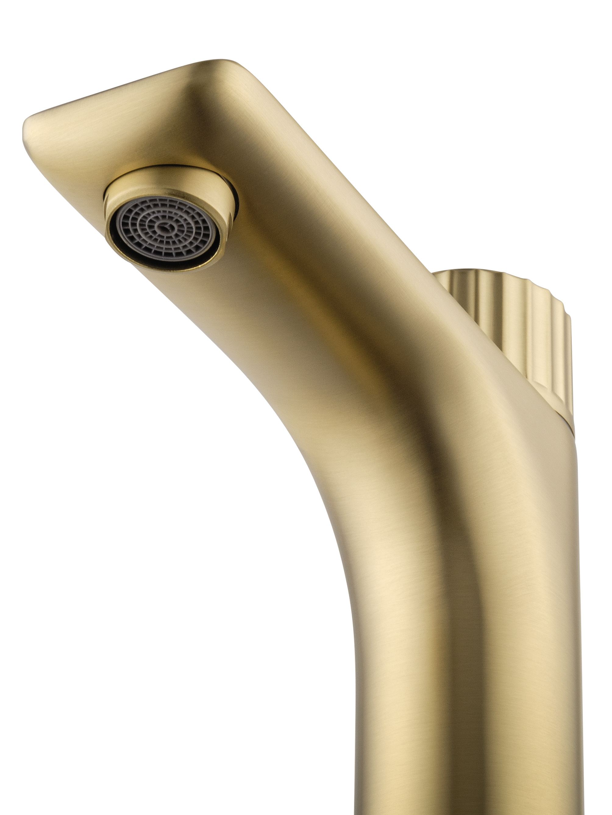 Смеситель для раковины WONZON & WOGHAND CLICK, Брашированное золото (WW-A40412-BG) - Gidratop.ru изображение