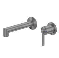 Смеситель ABBER Perfekte 316 AF8A12BGG скрытый монтаж для раковины, оружейная сталь брашированная - Gidratop.ru изображение