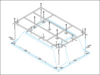 Металлический каркас для акриловой ванны CEZARES PLANE_DUO-MF - Gidratop.ru изображение