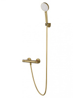 Смеситель для душа с термостатом WONZON & WOGHAND INN 5, Брашированное золото (WW-B2005-A-BG) - Gidratop.ru изображение