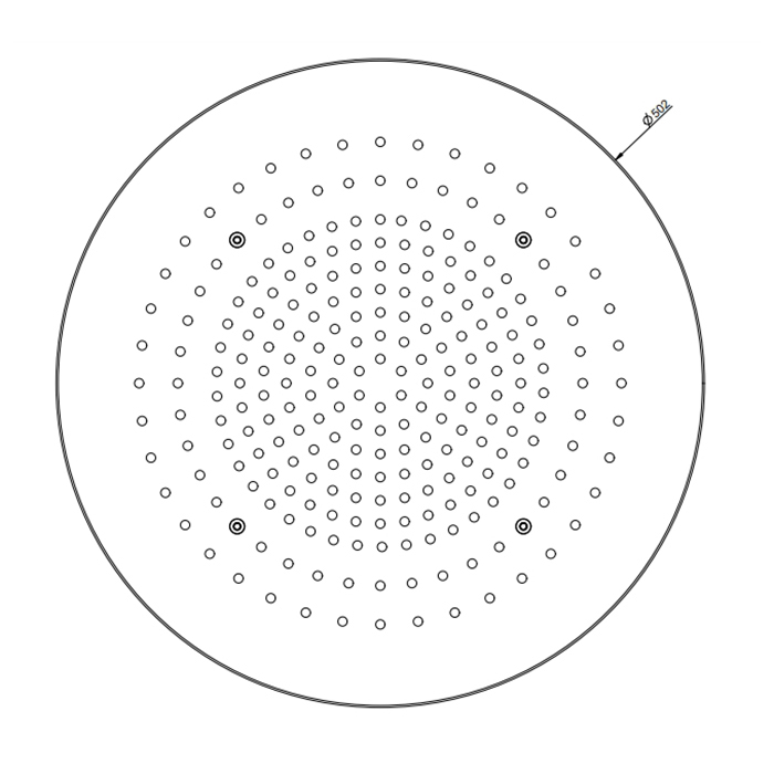 Gessi Colour накладная панель Oslash;500, цвет  Mirror Steel - Gidratop.ru изображение