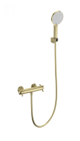 Смеситель для душа с термостатом WONZON & WOGHAND Strato, Брашированное золото (WW-B2048-A- BG) - Gidratop.ru изображение