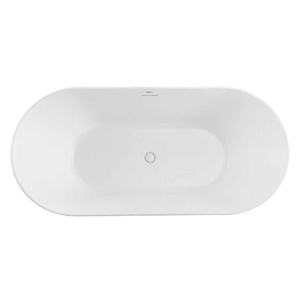 Акриловая ванна BELBAGNO BB411-1700-800-MATT, белая матовая - Gidratop.ru изображение