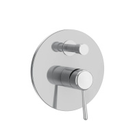 Gessi Goccia встраиваемый однорычажный смеситель с переключателем(внешние части), цвет: хром - Gidratop.ru изображение