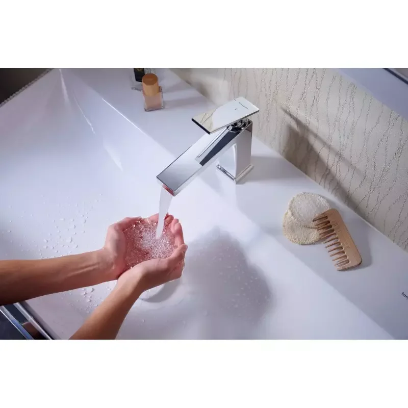 Смеситель для раковины Hansgrohe Tecturis E 73013000, цвет хром глянец - Gidratop.ru изображение