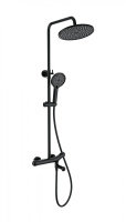 Душевая система с термостатом WONZON & WOGHAND T-1000, Черный матовый (WW-B3057-A-MB) - Gidratop.ru изображение