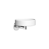 Gessi Anello мыльница настенная белая, цвет: хром - Gidratop.ru изображение