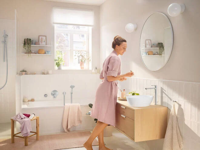 Смеситель для раковины Hansgrohe Rebris 72590000 S, с донным клапаном, хром глянцевый - Gidratop.ru изображение