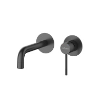 RELAX-BLI2-1-NOP-W0 Смеситель для раковины встраиваемый с внутренней частью, без донного клапана, черный матовый - Gidratop.ru изображение