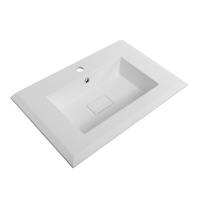 раковина из искусственного мрамора 50212 Bianco opaco, 71x46x1,6 - Gidratop.ru изображение