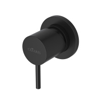 LEAF-DIM-L-NOP Встраиваемый однорычажный смеситель на 1 выход, исполнение Чёрный матовый - Gidratop.ru изображение