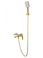 Смеситель для ванны с душем WONZON & WOGHAND DIAMOND, Брашированное золото (WW-88639011- BG) - Gidratop.ru изображение