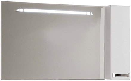 Зеркало Акватон Диор 120 (1A110702DR01R) правостороннее, белое